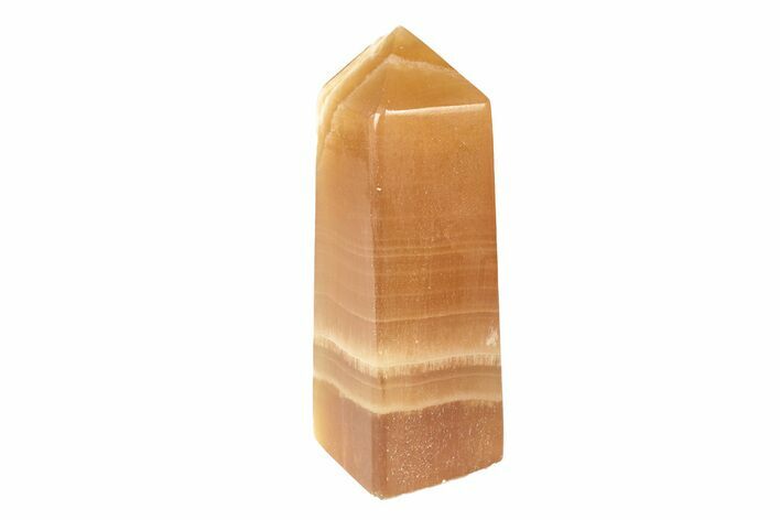 Polished Banded Honey Calcite Obelisk - Pakistan #266920